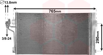 Van Wezel 30005484 - Condensateur, climatisation droxauto.com