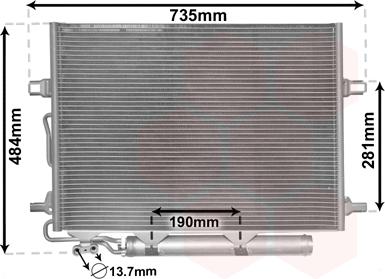 Van Wezel 30005307 - Condensateur, climatisation droxauto.com