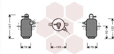 Van Wezel 3000D007 - Filtre déshydratant, climatisation droxauto.com