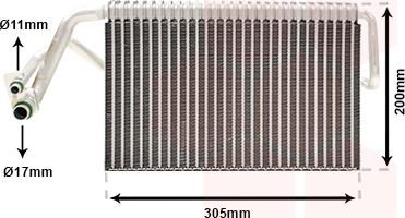 Van Wezel 3000V486 - Évaporateur climatisation droxauto.com