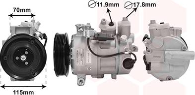 Van Wezel 3001K726 - Compresseur, climatisation droxauto.com