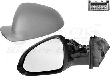 Van Wezel 3850817 - Rétroviseur extérieur droxauto.com