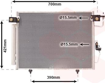 Van Wezel 32005191 - Condensateur, climatisation droxauto.com