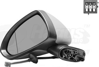 Van Wezel 3750805 - Rétroviseur extérieur droxauto.com