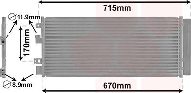 Van Wezel 37005690 - Condensateur, climatisation droxauto.com