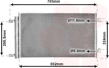 Van Wezel 37015704 - Condensateur, climatisation droxauto.com