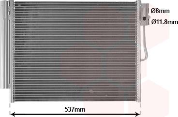 Van Wezel 37015706 - Condensateur, climatisation droxauto.com