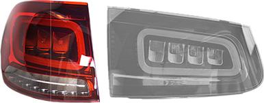 Van Wezel 2976921U - Feu arrière droxauto.com