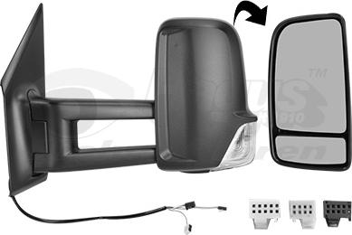 Van Wezel 2973803 - Rétroviseur extérieur droxauto.com