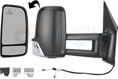 Van Wezel 2973814 - Rétroviseur extérieur droxauto.com