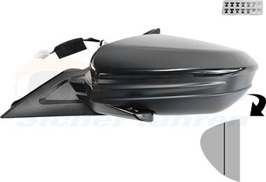 Van Wezel 2590807 - Rétroviseur extérieur droxauto.com