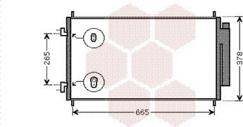 Van Wezel 25005214 - Condensateur, climatisation droxauto.com