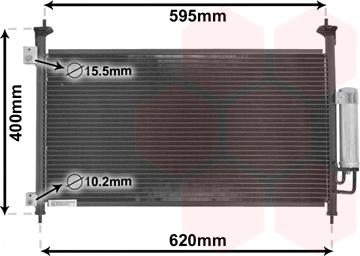 Van Wezel 25005213 - Condensateur, climatisation droxauto.com