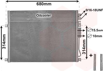 Van Wezel 21005045 - Condensateur, climatisation droxauto.com