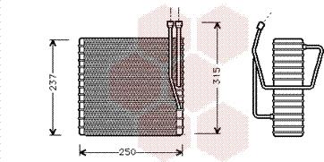 Van Wezel 2100V009 - Évaporateur climatisation droxauto.com