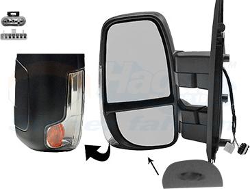 Van Wezel 2817817 - Rétroviseur extérieur droxauto.com