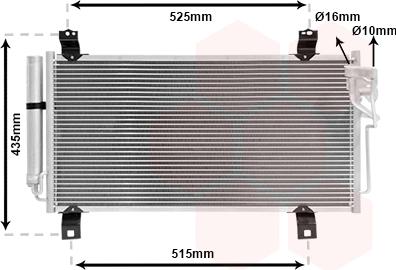 Van Wezel 27005231 - Condensateur, climatisation droxauto.com