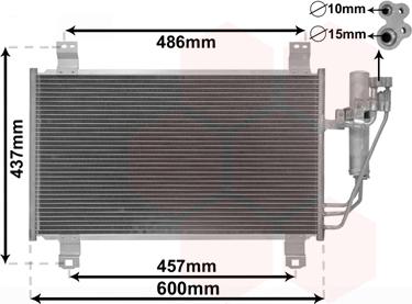 Van Wezel 27015701 - Condensateur, climatisation droxauto.com