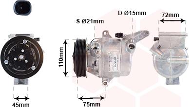 Van Wezel 2701K705 - Compresseur, climatisation droxauto.com