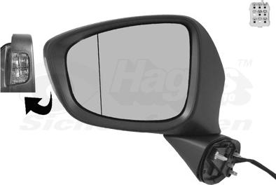 Van Wezel 2780807 - Rétroviseur extérieur droxauto.com