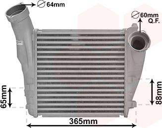 Van Wezel 74004056 - Intercooler, échangeur droxauto.com