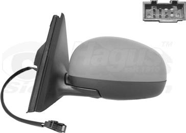 Van Wezel 7641807 - Rétroviseur extérieur droxauto.com