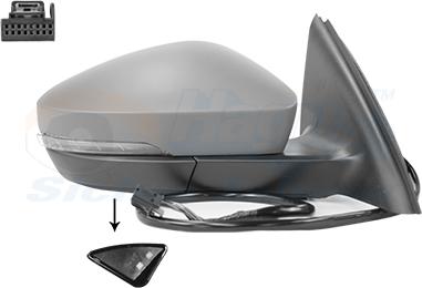 Van Wezel 7631816 - Rétroviseur extérieur droxauto.com