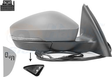 Van Wezel 7631828 - Rétroviseur extérieur droxauto.com