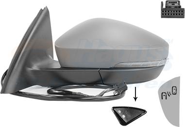 Van Wezel 7631827 - Rétroviseur extérieur droxauto.com