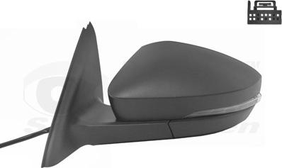 Van Wezel 7624805 - Rétroviseur extérieur droxauto.com