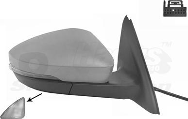 Van Wezel 7624828 - Rétroviseur extérieur droxauto.com