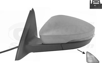 Van Wezel 7624827 - Rétroviseur extérieur droxauto.com