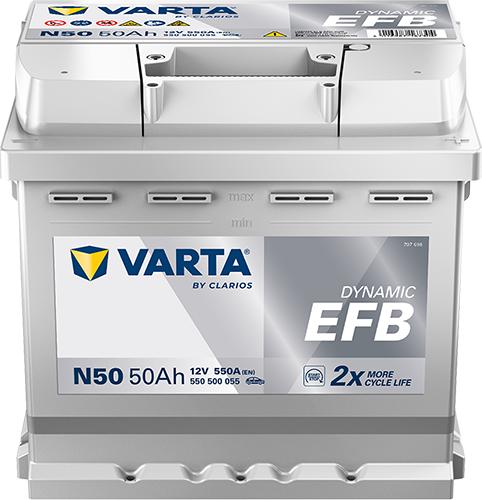 Varta 550500055K262 - Batterie de démarrage droxauto.com
