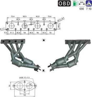 VEGAZ BK-856 - Catalyseur droxauto.com