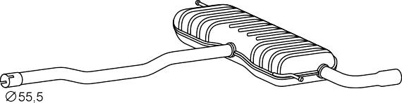 VEGAZ MOS-319 - Silencieux arrière droxauto.com