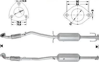 VEGAZ OK-337 - Filtre à particules / à suie, échappement droxauto.com