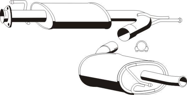 VEGAZ PGS-284ERNS - Silencieux arrière droxauto.com