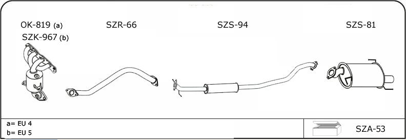 VEGAZ SZ104 - Échappement droxauto.com