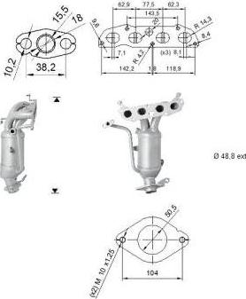 VEGAZ TK-313 - Catalyseur droxauto.com