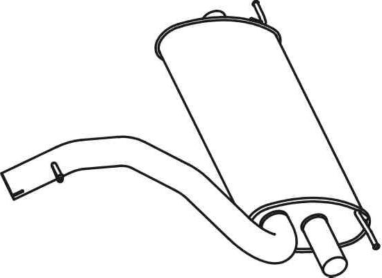 VEGAZ VOS-197 - Silencieux arrière droxauto.com