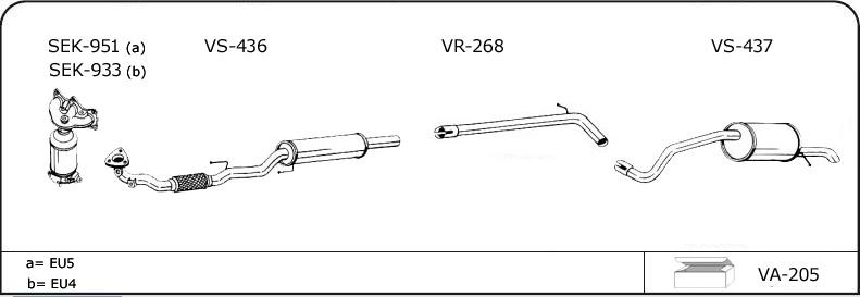 VEGAZ VW160 - Échappement droxauto.com