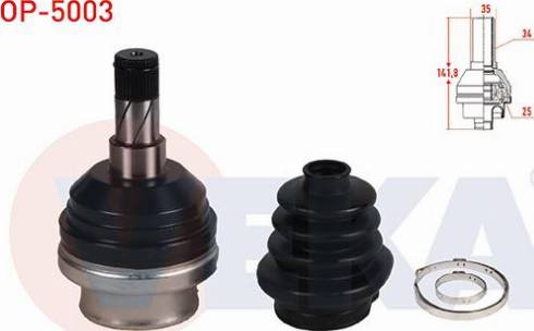 Veka OP-5003 - Jeu de joints, arbre de transmission droxauto.com