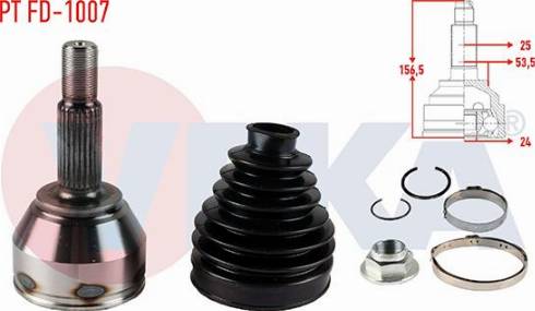 Veka PT FD-1007 - Jeu de joints, arbre de transmission droxauto.com