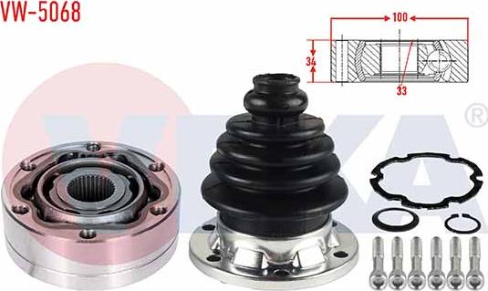 Veka VW-5068 - Jeu de joints, arbre de transmission droxauto.com
