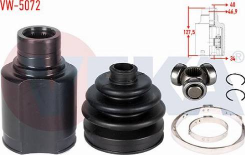 Veka VW-5072 - Jeu de joints, arbre de transmission droxauto.com