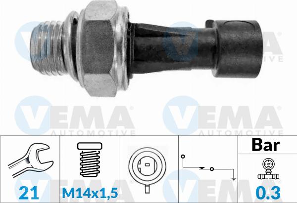 VEMA 360045 - Capteur, pression d'huile droxauto.com
