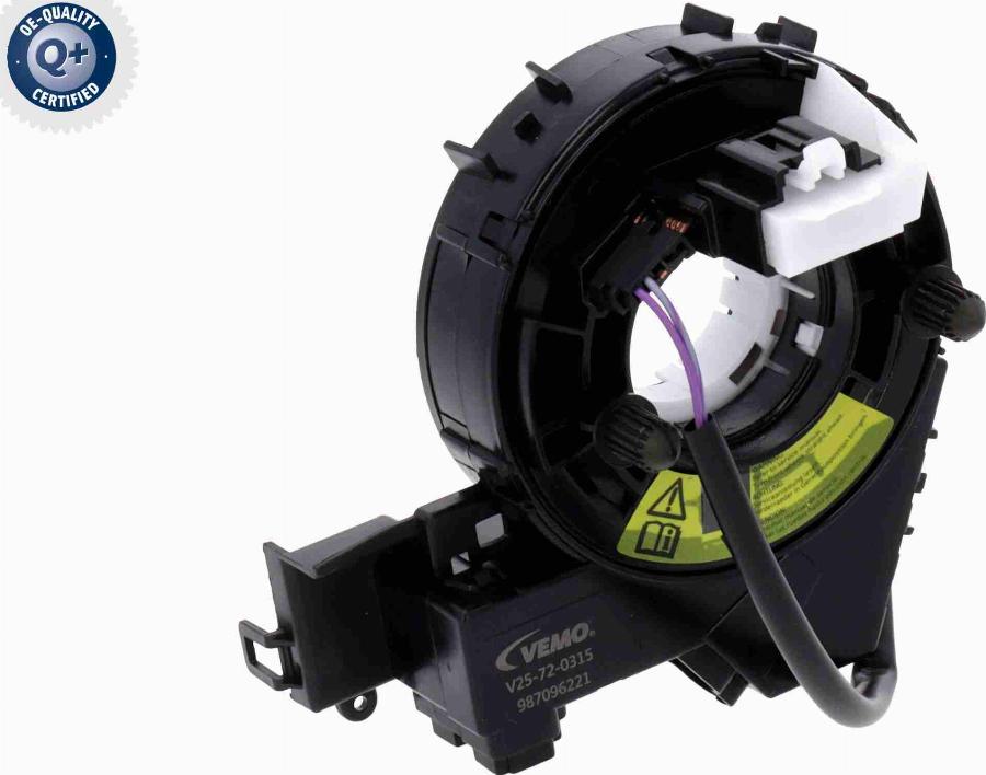 Vemo V25-72-0315 - Ressort tournant, Airbag droxauto.com