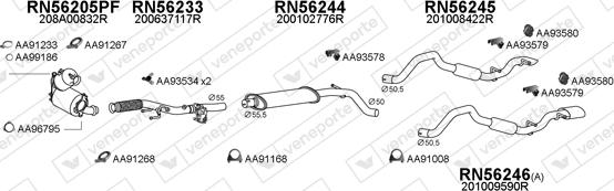 Veneporte 550836 - Échappement droxauto.com