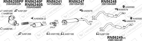 Veneporte 550838 - Échappement droxauto.com