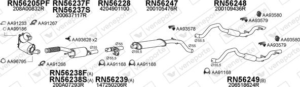 Veneporte 550837 - Échappement droxauto.com